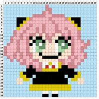 Image result for Anime Pixel Art Ania