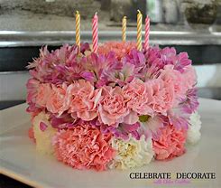 Image result for Flower Birthday Cake