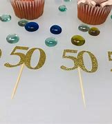 Image result for 50th Class Reunion Cupcake Toppers