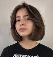 Image result for Curtain Bang Short Bob Haircut