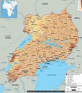 Image result for Uganda Country Map