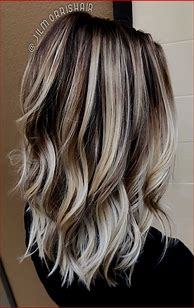 Image result for Wavy Brown Hair with Blonde Highlights