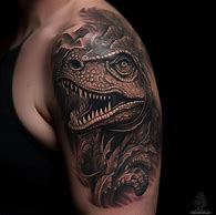 Image result for Cartoon T-Rex Tattoo