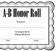 Image result for AB Honor Roll Certificate