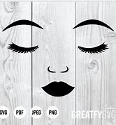 Image result for Girl Face SVG