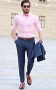 Image result for Pink Shirt Outfit Men