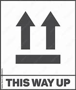 Image result for This Way Up Sign