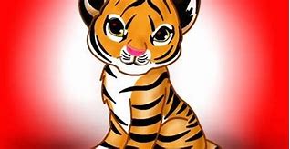 Image result for Cute Tiger Line Art