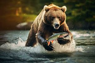 Image result for Bear with Fish