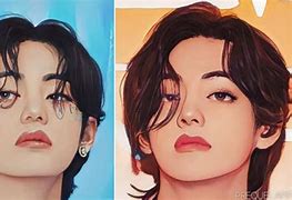 Image result for BTS V Cartoon HD