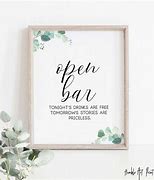 Image result for Open Bar Sign Funny