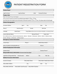 Image result for Hospital Patient Registration Form