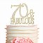 Image result for 70th Birthday Cake Topper