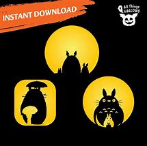 Image result for Totoro Pumpkin Stencil