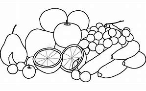 Image result for Free Clip Art Outline Fruits