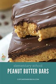 Image result for Lunchroom Peanut Butter Bars Recipe