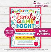 Image result for Family Game Day Flyer