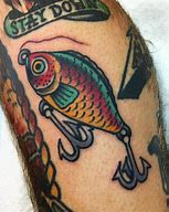 Image result for Fishing Lure Tattoo