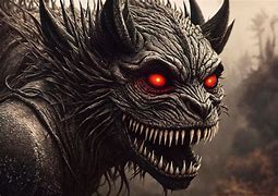 Image result for Red and Black Monster