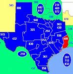 Image result for 409 Area Code Map