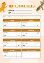 Image result for Reptile Feeding Chart