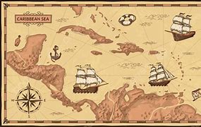 Image result for Old Caribbean Map