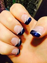 Image result for Dark Blue Nail Designs