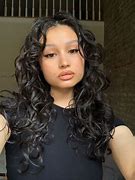 Image result for Curly Hair Curtain Bangs Before After