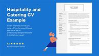 Image result for Catering CV Examples