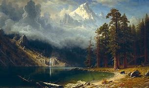 Image result for Lake Landscape Paintings