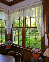 Image result for Lace Curtains for Kitchen Window