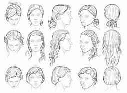 Image result for Hair Drawing Reference