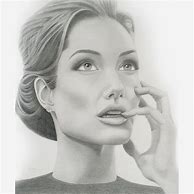 Image result for Pencil Portraits of Jolie