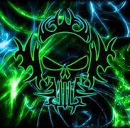 Image result for Green Skull Art