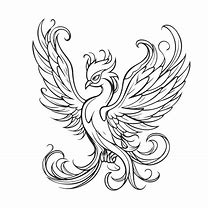 Image result for Cool Outline Phoenix Wing