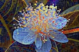 Image result for Mosaic Art Flowers