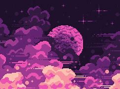 Image result for Pixel Art Moon Background