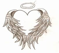 Image result for Angel Heart Drawing