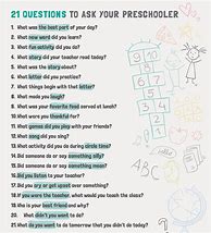 Image result for Preschool Questions