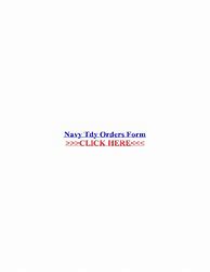 Image result for TDY Orders Form