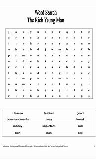 Image result for Rich Young Ruler Activity