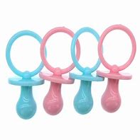 Image result for Plastic Pacifiers for Baby Shower