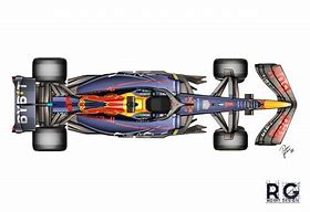 Image result for Red Bull F1 Car Top View