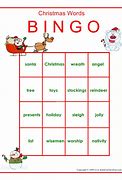 Image result for Christmas Bingo Words