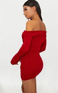 Image result for Red Knit Dress