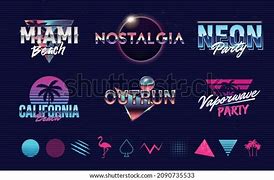 Image result for 80s Logo Background