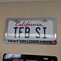 Image result for California Black License Plate