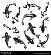 Image result for Koi Fish Top View Vector