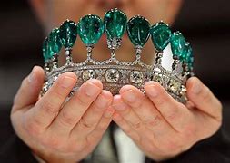 Image result for Emerald and Diamond Tiara