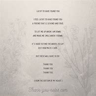 Image result for Thank You Poem Friend